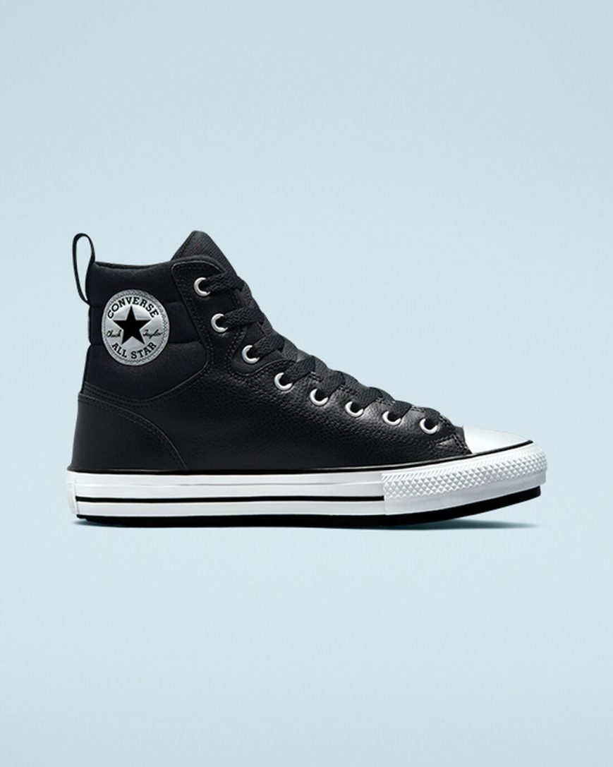 Ghete Iarna Barbati Converse Chuck Taylor All Star Berkshire Inalti Negrii Albi Negrii | RO SCAHV125